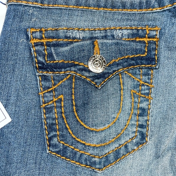 New True Religion Bootcut Flap Pocket Big T Sailing Reef Size 26 - Picture 7 of 10